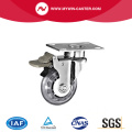 Three Inch Plate PU Medical Caster